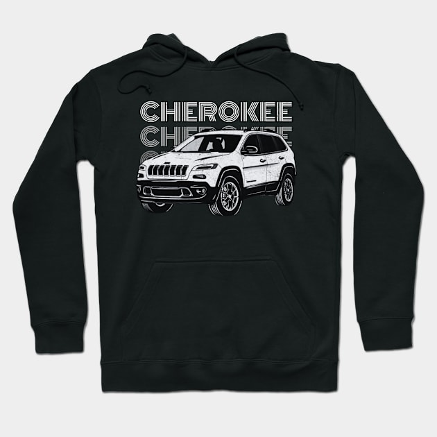 Jeep-cherokee Hoodie by Funny sayings